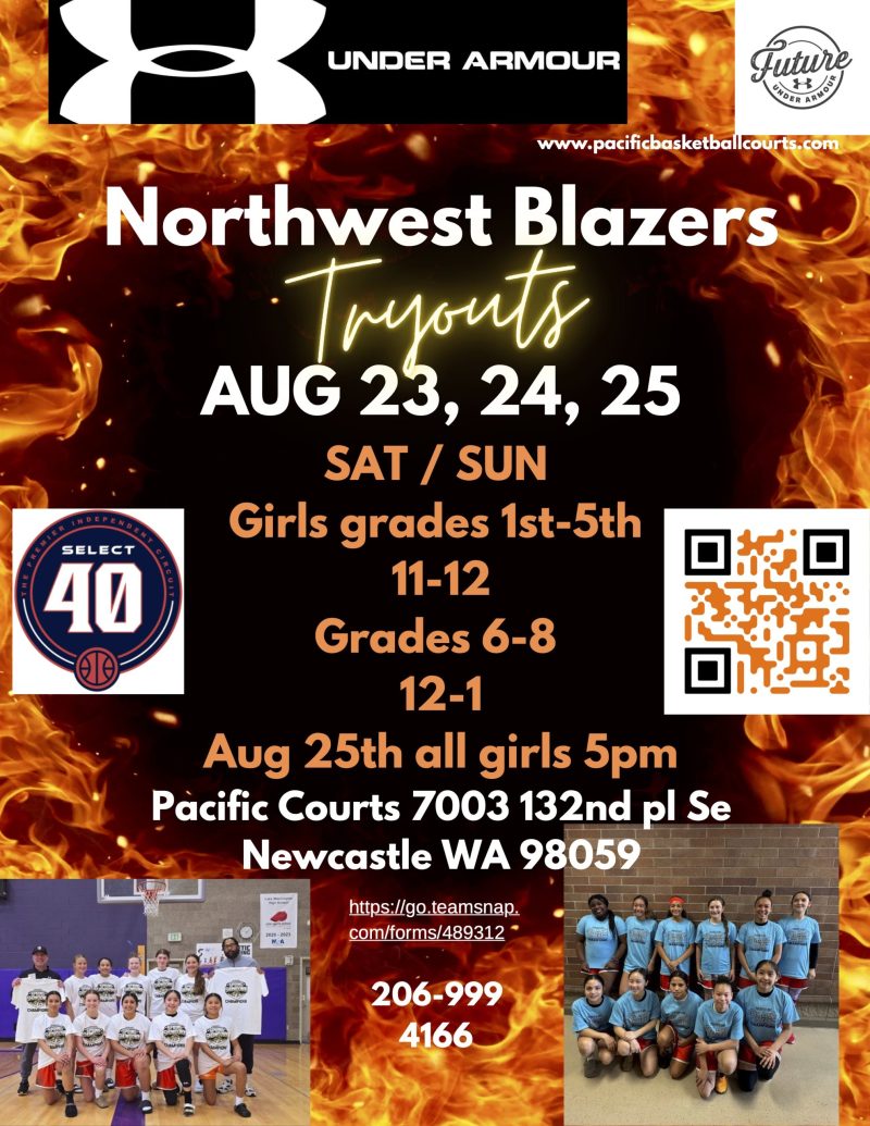 Northwest Blazers 2025 Fall tryouts